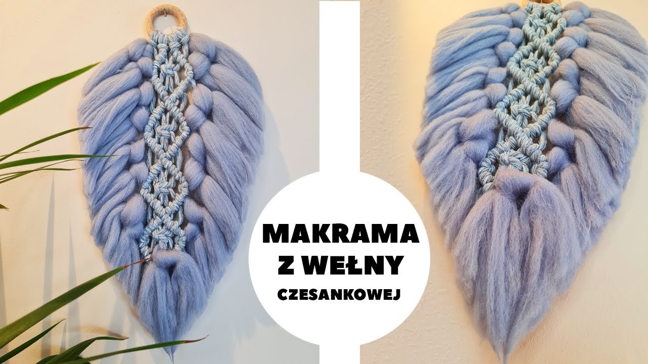 HOW TO MAKE A MACRAME | step by step | krok po kroku | jak zrobić prosty wzór z makramy | wełna |