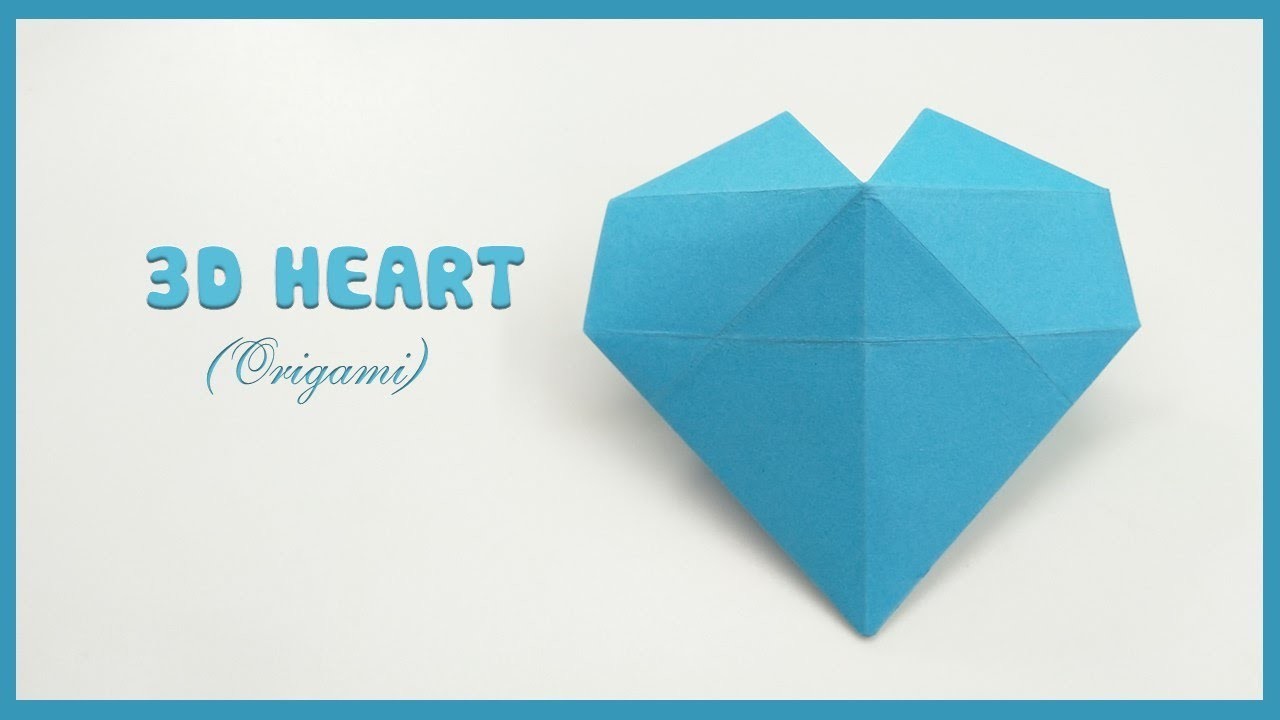 ORIGAMI 3D PUFFY HEART [ paper heart very nice ] | Gấp trái tim bằng giấy | Tuan Bo TubeHD