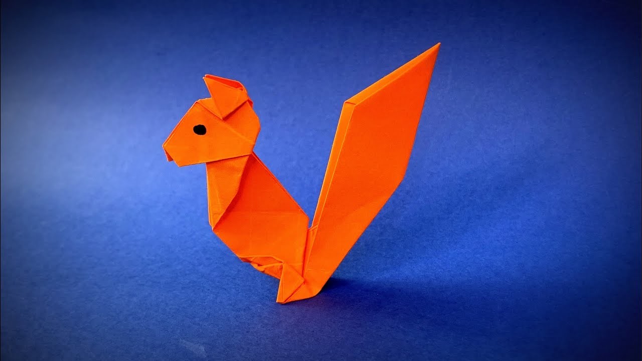 Origami Wiewiórka | Jak Zrobić Wiewiórkę z Papieru | Origami Zwierzęta | Łatwe Origami