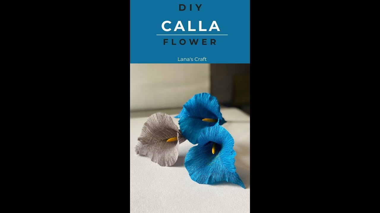 Paper calla lily flower | Paper flowers | DIY