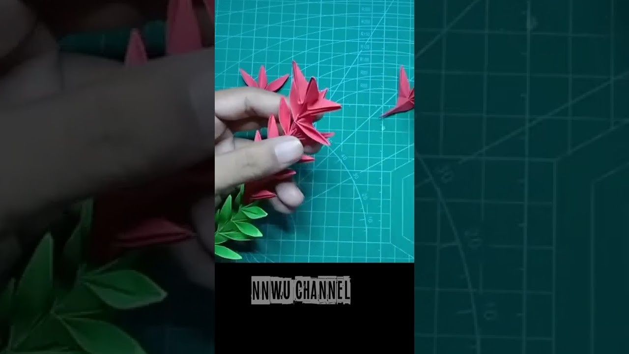 Origami Flower origami bunga lavender paper craft easy origami easy