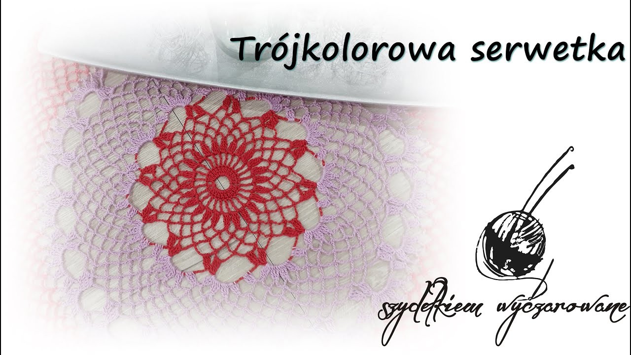 Serwetka trójkolorowa. 3 colours doily with english subtitles