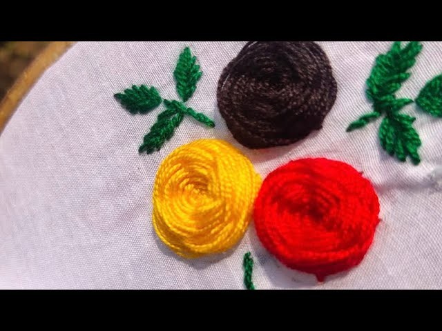 #7 খুব সহজ ফুল সেলাই. Easy and beautiful flower design. Hand Embroidery. Jinia's Crafting World