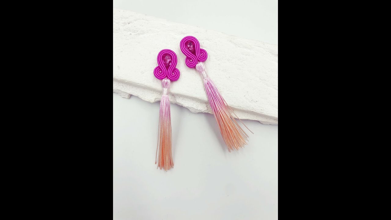 Kolczyki Simply różowe ombre