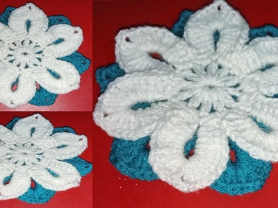 Woolen flower design, flower design