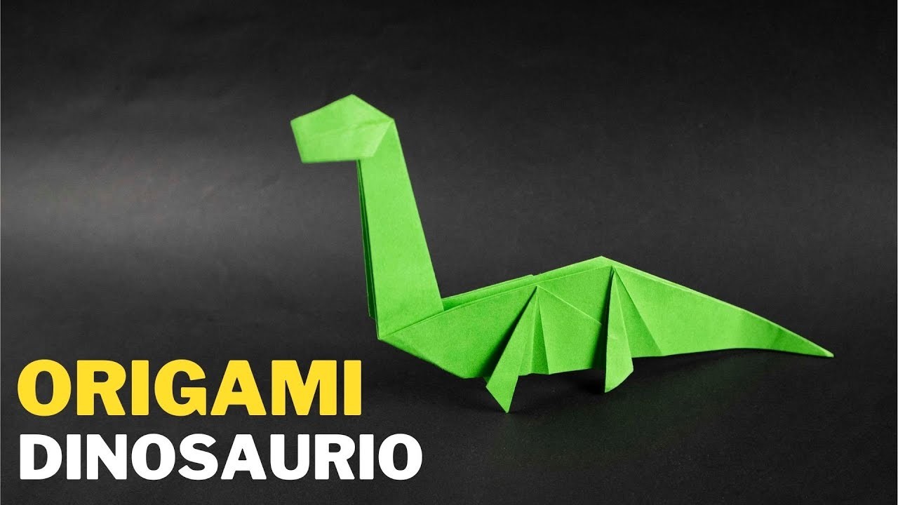 Come Fare un Dinosauro Origami | Dinosauro Di Carta (facile) ????