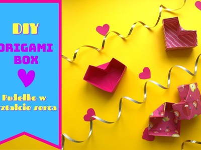 DIY Origami Box I Jak zrobić pudełko z papieru w kształcie serca I Орігамі  коробка у формі серця