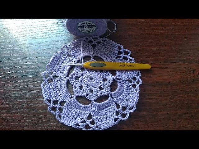 Szydełkowanie w ciemno-serwetka cz.1 blind crocheting-doily part 1