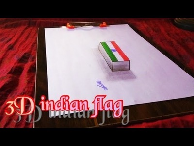 3d tiranga art. 3d indian flag kaise banaye