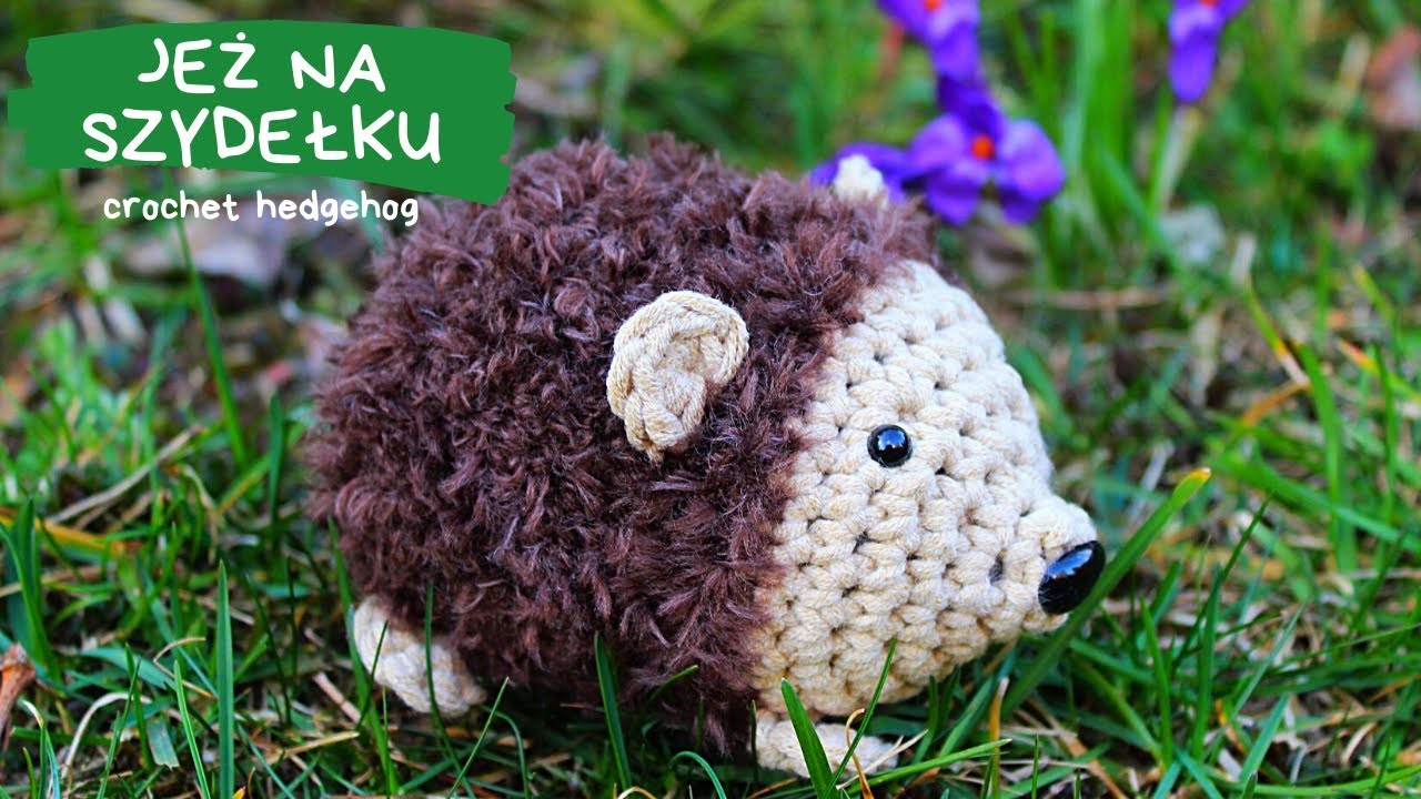 Jeżyk na szydełku. Crochet hedgehog free tutorial.