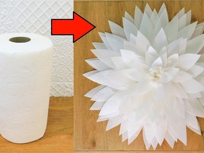 Ogromny Kwiat DIY z Ręcznika Papierowego. Giant Paper Flower Tutorial