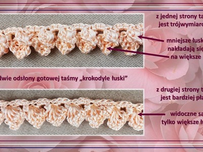 #Szydełko​​​: #naszyjnik w stylu "glamour". #Crochet "glamor" style #necklace.