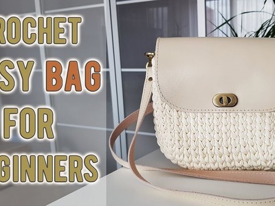 How to crochet a BAG || Easy crochet for BEGINNERS || Crochet bag tutorial: SUPER DETAILED