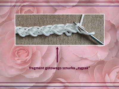 #Szydełko​​​ - motywy dekoracyjne. Sznurek "zygzak". #Crochet - decorative motifs. Cord: "zigzag".