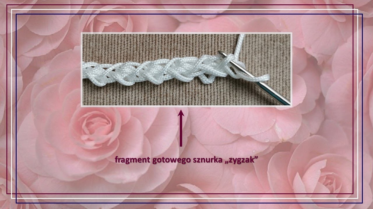 #Szydełko​​​ - motywy dekoracyjne. Sznurek "zygzak". #Crochet - decorative motifs. Cord: "zigzag".