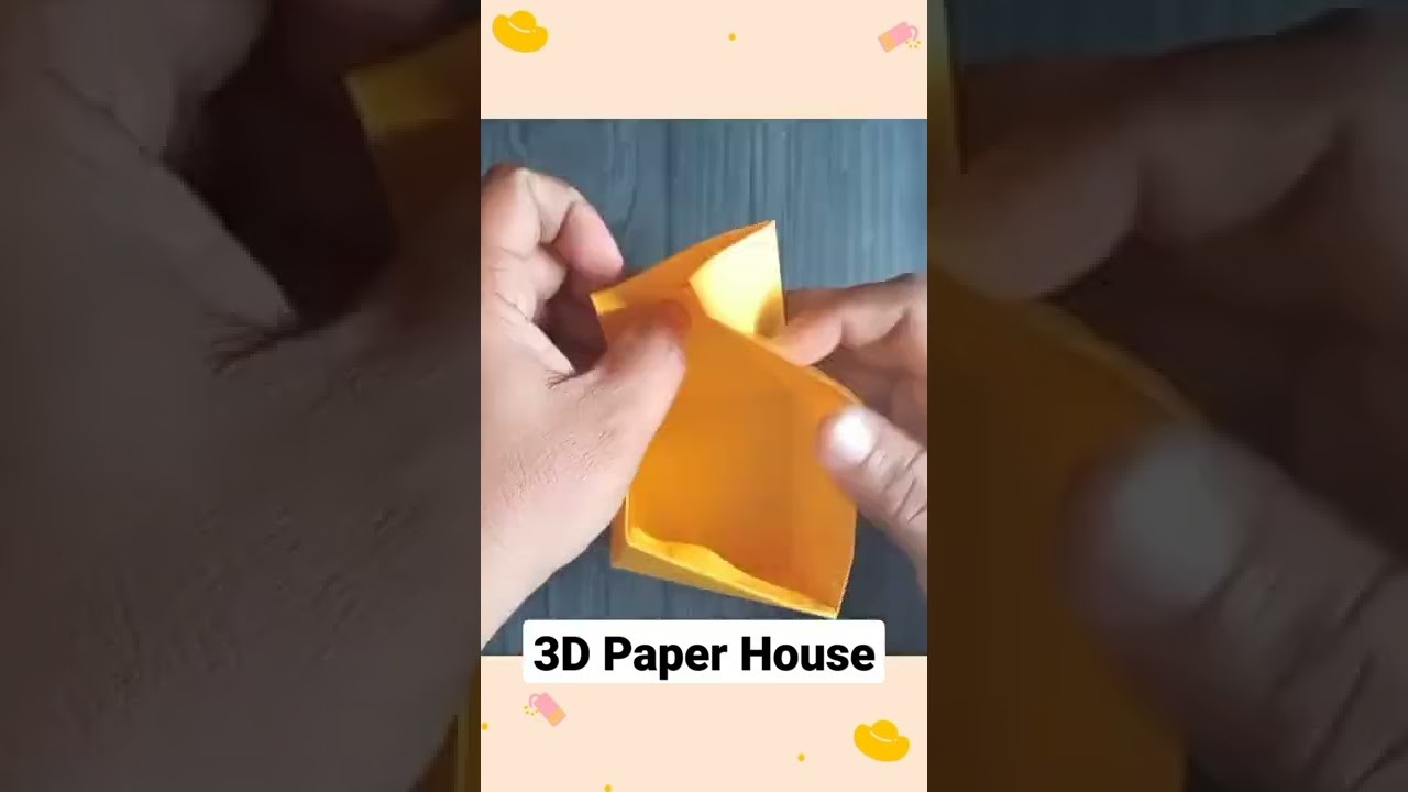 3D Paper House, Origami House Easy