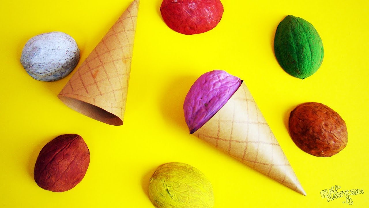 Lody | Wakacje | Zabawa w lody | Praca plastyczna. Ice cream crafts for preschoolers