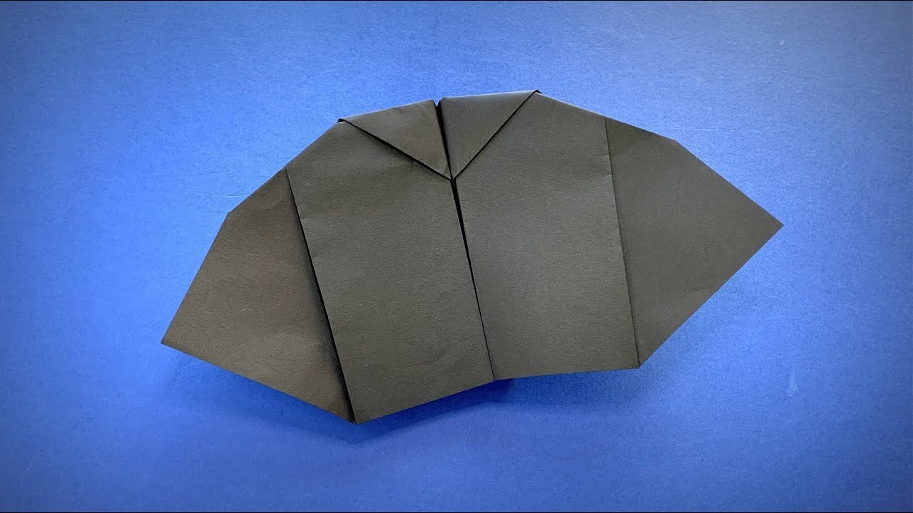 Jak Zrobić Samolot z Papieru | Jak zrobić Papierowy Samolot „Nietoperz” | Samolot Origami