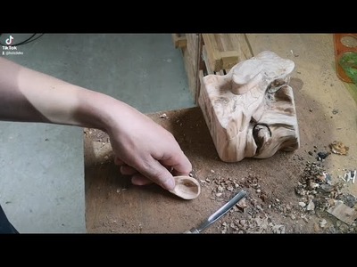 Woodwork zrób to sam cukierniczka z korzenia drzewa DIY projekt woodworker łyżka majsterkowanie holz