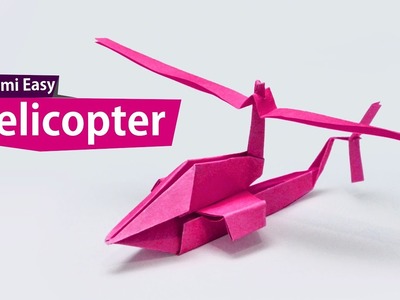 Сделать оригами вертолет - How to make Origami Easy Helicopter