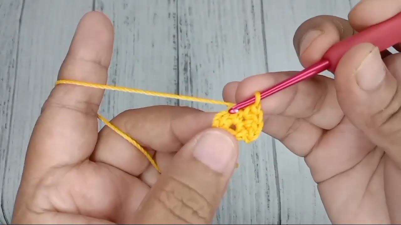 Crochet Daisy flower || Cara Membuat Bunga Daisy Rajut ||  aplikasi bunga rajut