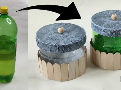Dekoracyjny pomysł na recykling z plastikowymi  butelkami po napojach | craft idea