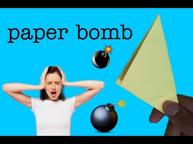 How to make paper bomb | origami paper bomb craft