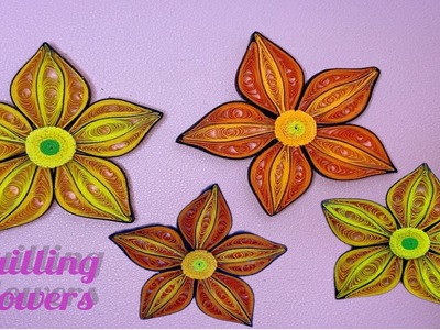 DIY PAPER QUILLING FLOWER| QUILLING FLOWER