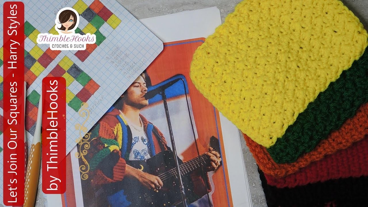 Let's Join the Squares CROCHET Tutorial HARRY STYLES Inspired Cardigan. How to do it