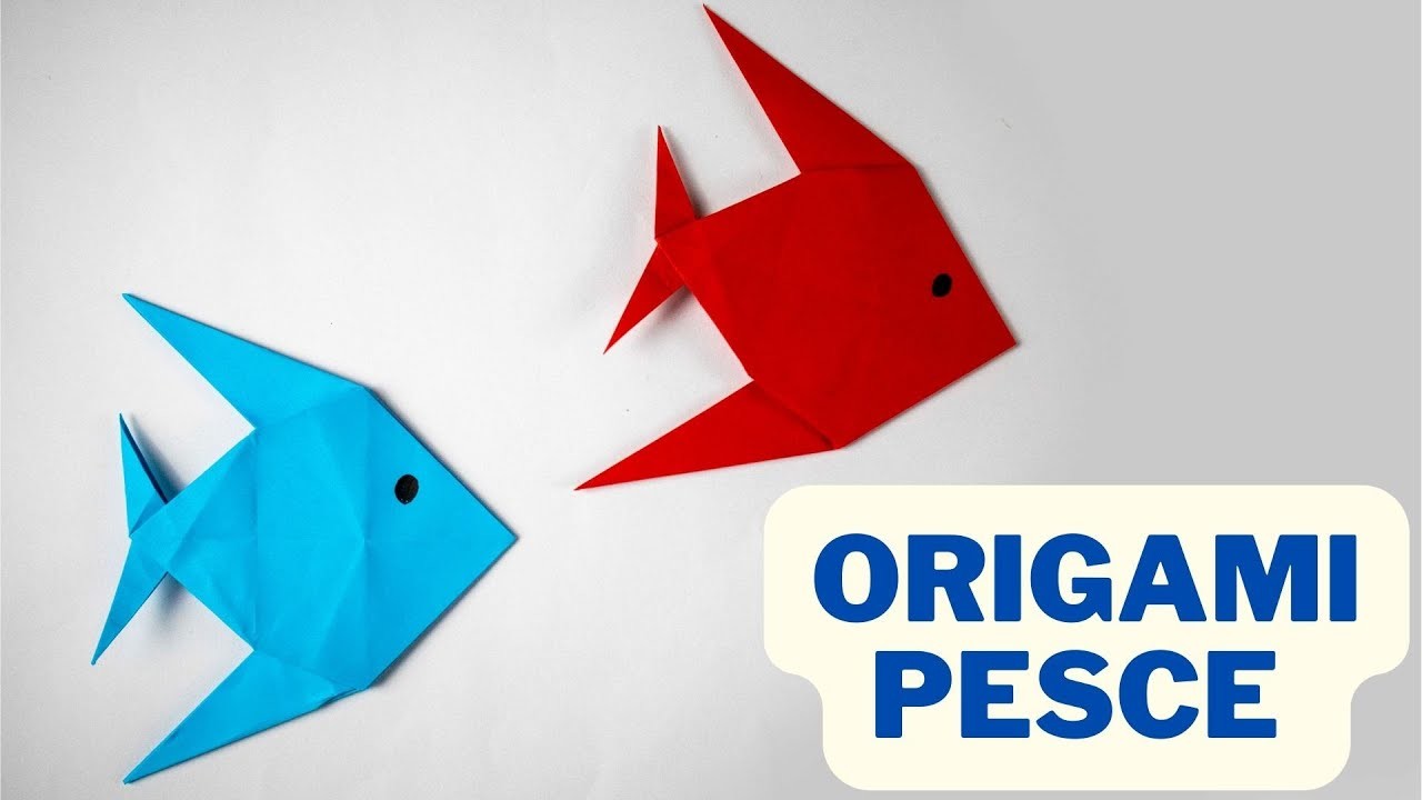 Origami Pesce ???? Come fare un pesciolino di carta ???? facile