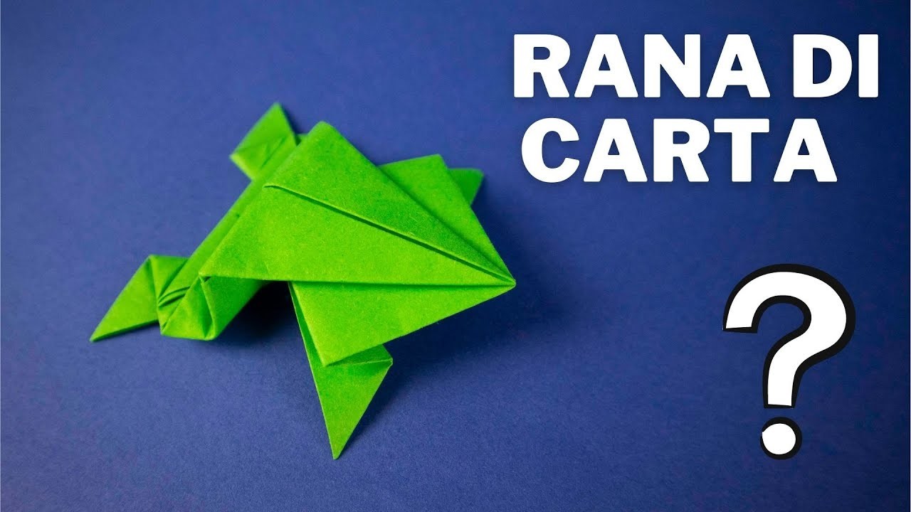 RANA DI CARTA | Come fare gli origami di carta | DIY Jumping Frog ????