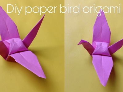 Diy paper bird. สอนพับนกกระดาษง่ายๆ