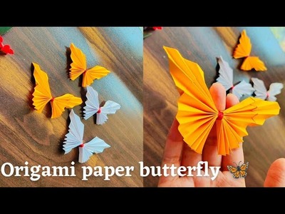 Paper butterfly | Origami paper butterfly ????| Easy butterfly craft