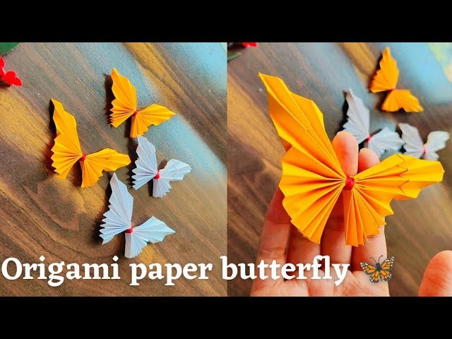 Paper butterfly | Origami paper butterfly ????| Easy butterfly craft