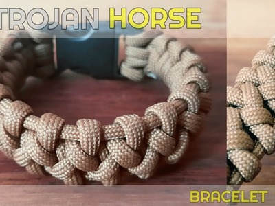 Trojan horse knot paracord bracelet