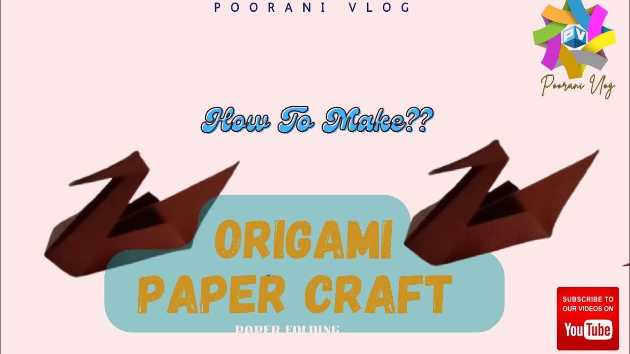 #poorani_vlog Origami Paper Crafts|Paper Folding|#Poorani_origami
