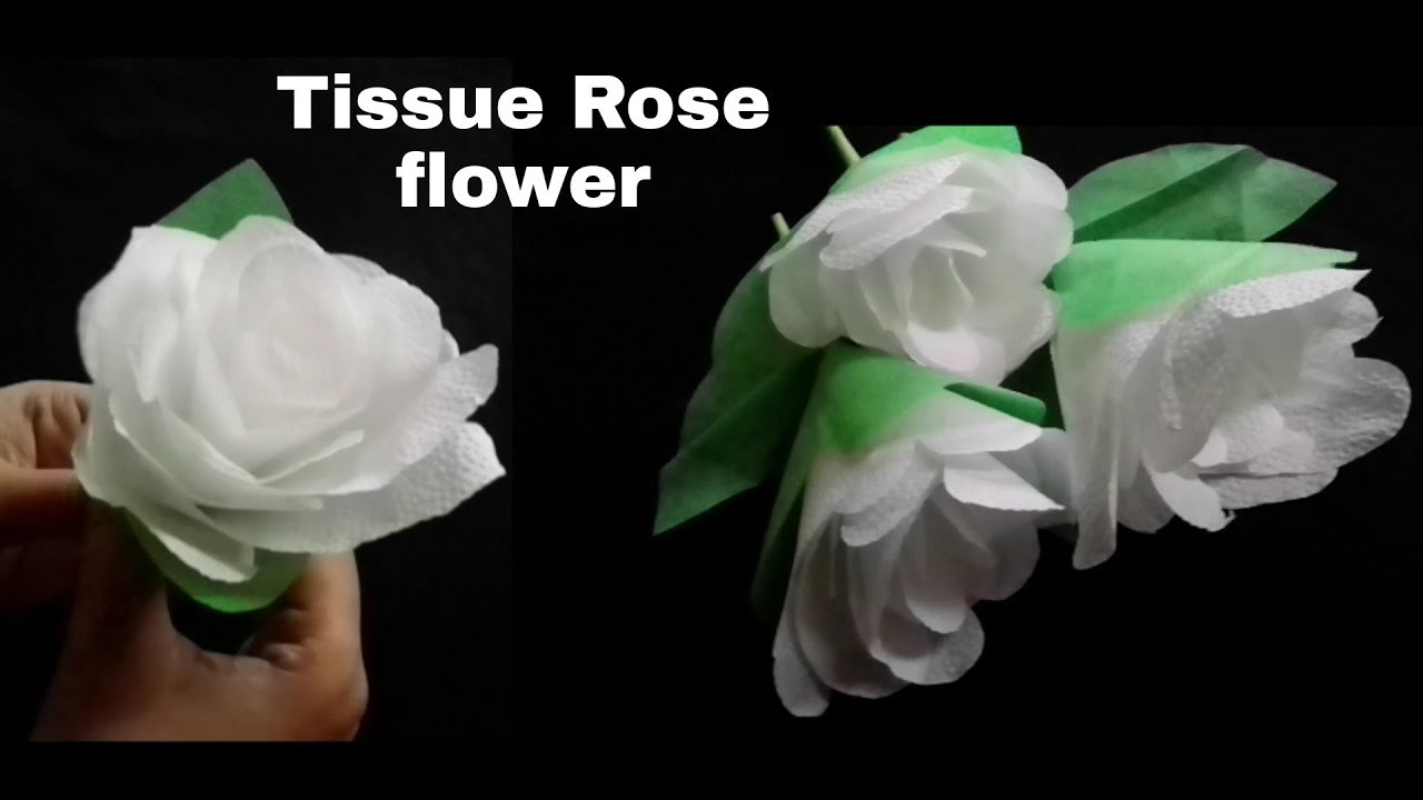 Tissue Paper Flowers.Tissue Rose Flowers.Rose Flowers.Paper Craft.Paper Craft Flower