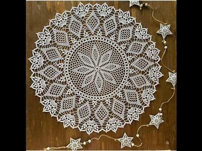 Szydełkowa serwetka #doilycrochet #freepattern #crochet How to crochet doily free pattern